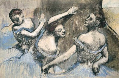 Three Ballerinas by Edgar Degas